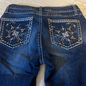 Low rise rock wrangler jeans